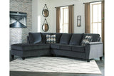 Abinger Smoke 2-Piece Left Arm Facing (Left Arm Facing (LAF)) Chaise Sectional by Ashley at Eve Furniture