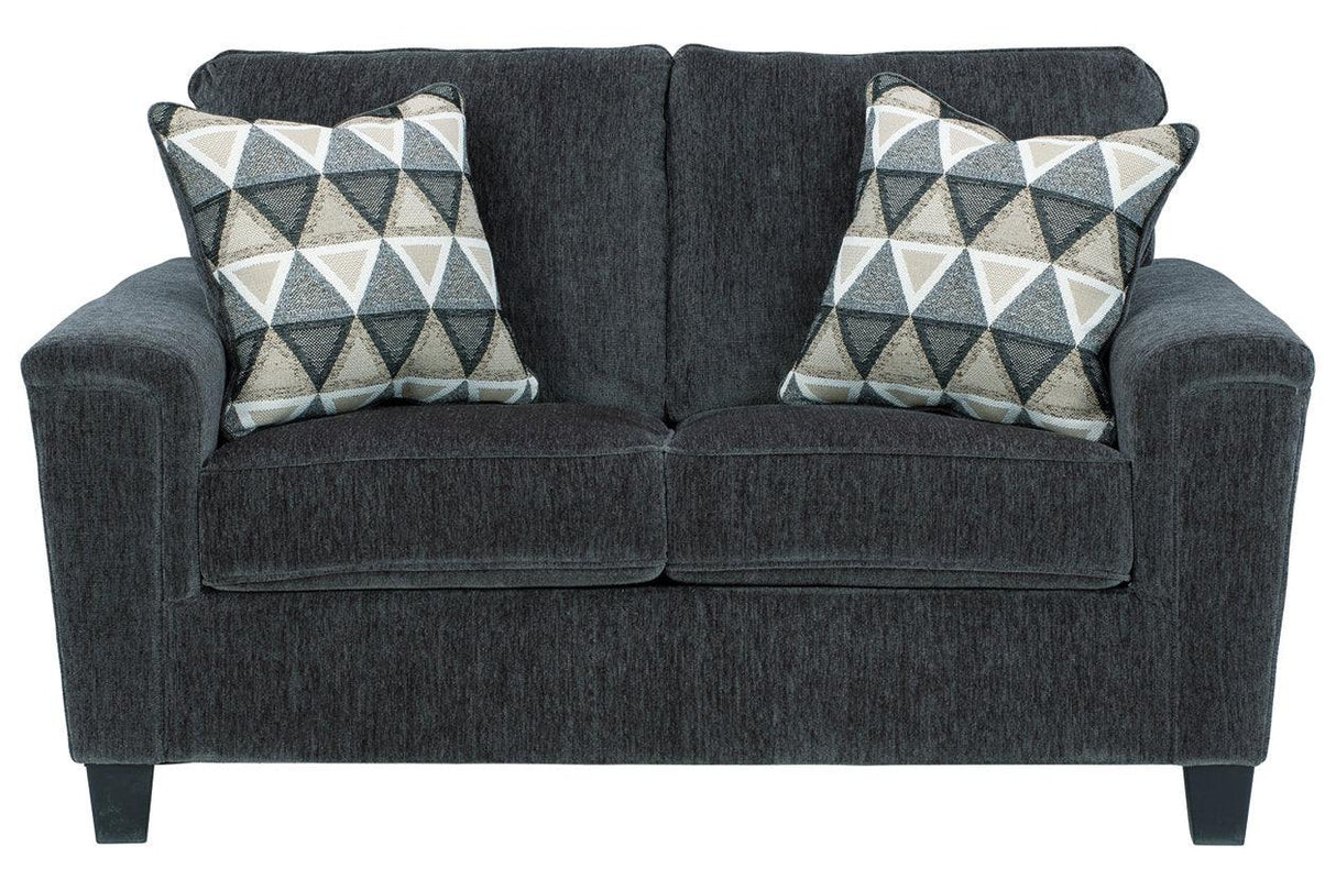 Abinger Smoke Loveseat by Ashley at Eve Furniture