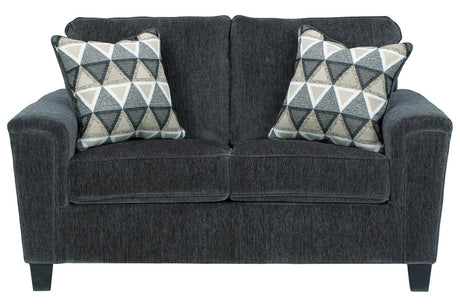 Abinger Smoke Loveseat by Ashley at Eve Furniture
