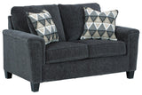 Abinger Smoke Loveseat by Ashley at Eve Furniture