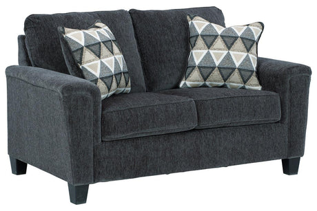 Abinger Smoke Loveseat by Ashley at Eve Furniture