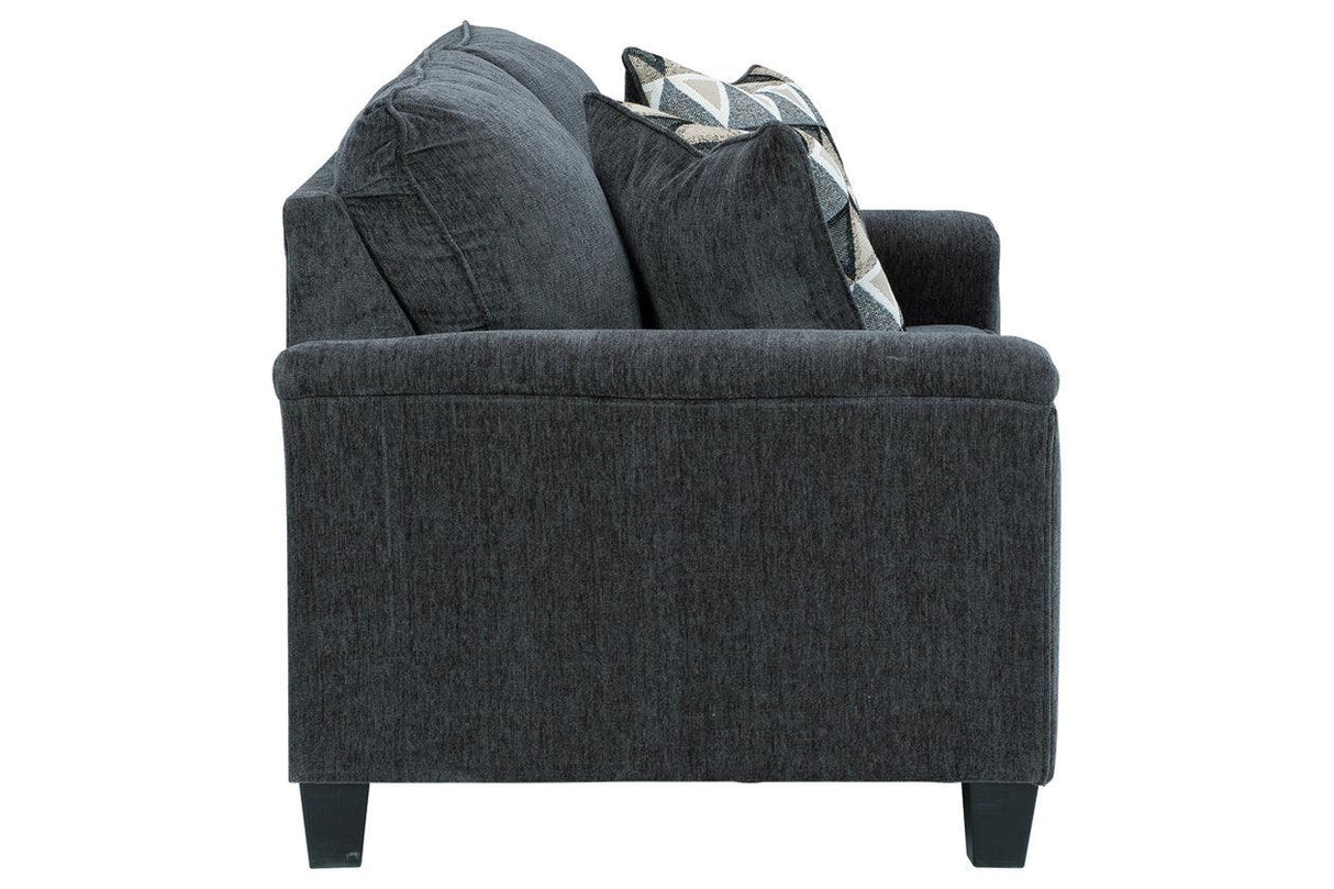 Abinger Smoke Loveseat by Ashley at Eve Furniture