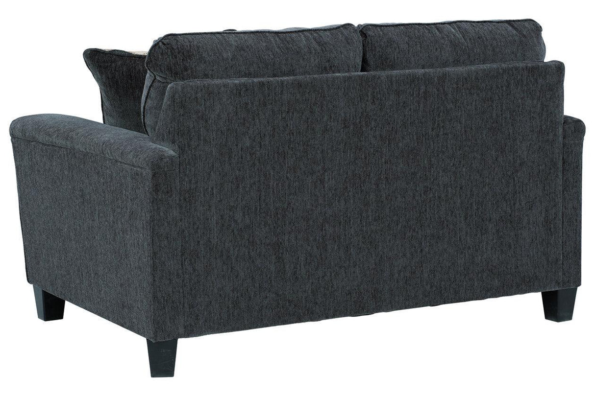Abinger Smoke Loveseat by Ashley at Eve Furniture