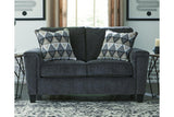 Abinger Smoke Loveseat by Ashley at Eve Furniture