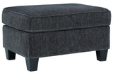 Abinger Smoke Ottoman by Ashley at Eve Furniture