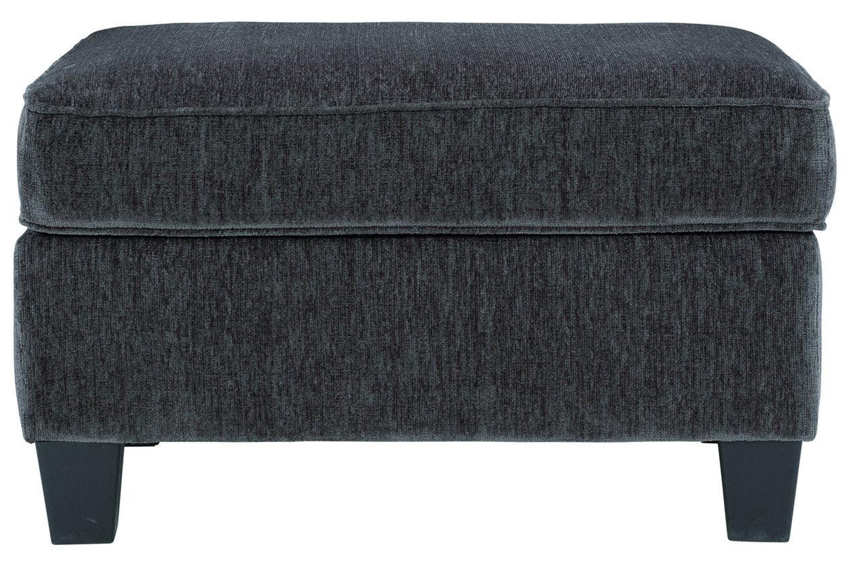 Abinger Smoke Ottoman by Ashley at Eve Furniture