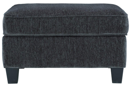 Abinger Smoke Ottoman by Ashley at Eve Furniture