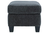 Abinger Smoke Ottoman by Ashley at Eve Furniture