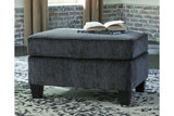 Abinger Smoke Ottoman by Ashley at Eve Furniture