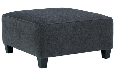 Abinger Smoke Oversized Accent Ottoman by Ashley at Eve Furniture