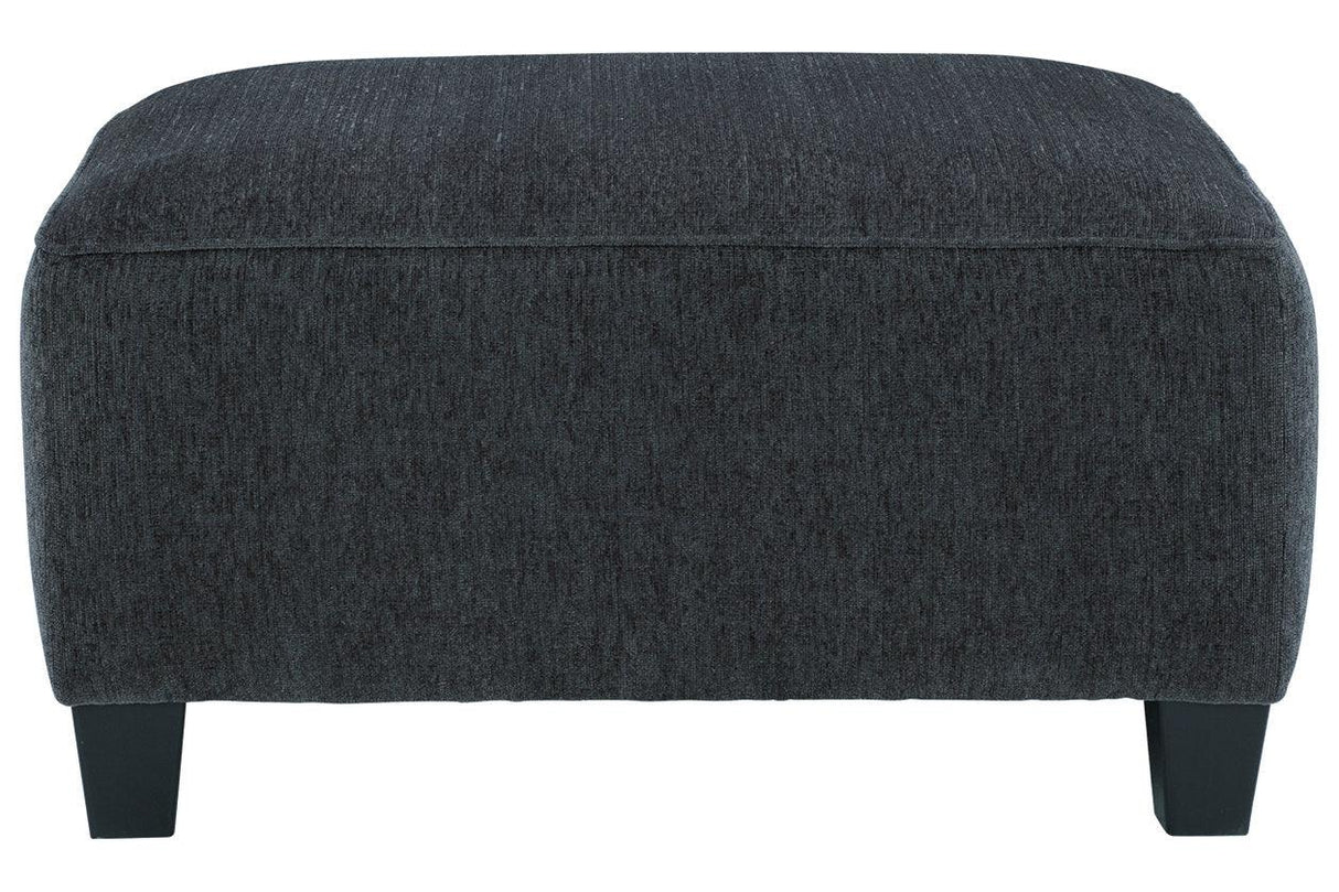 Abinger Smoke Oversized Accent Ottoman by Ashley at Eve Furniture