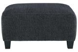 Abinger Smoke Oversized Accent Ottoman by Ashley at Eve Furniture