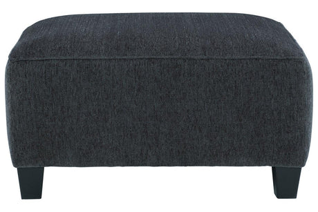 Abinger Smoke Oversized Accent Ottoman by Ashley at Eve Furniture