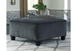 Abinger Smoke Oversized Accent Ottoman by Ashley at Eve Furniture