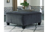 Abinger Smoke Oversized Accent Ottoman by Ashley at Eve Furniture