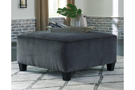 Abinger Smoke Oversized Accent Ottoman by Ashley at Eve Furniture
