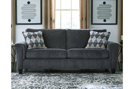 Abinger Smoke Queen Sofa Sleeper by Ashley at Eve Furniture