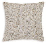 Abler Ivory/Gray/Gold Pillow