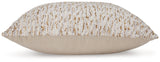 Abler Ivory/Gray/Gold Pillow