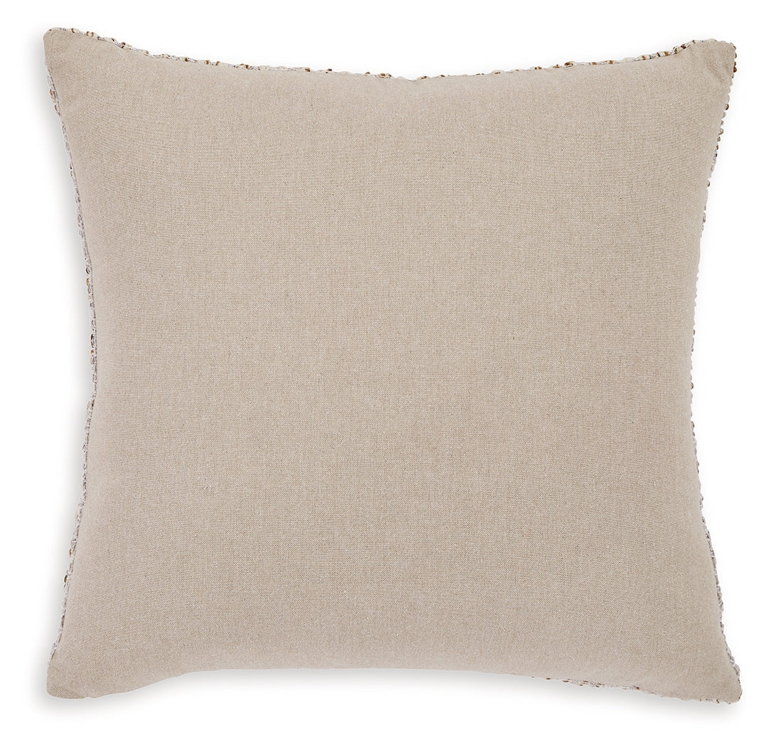 Abler Ivory/Gray/Gold Pillow