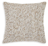 Abler Ivory/Gray/Gold Pillow by Ashley at Eve Furniture
