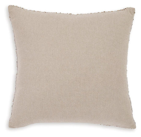 Abler Ivory/Gray/Gold Pillow (Set of 4) by Ashley at Eve Furniture
