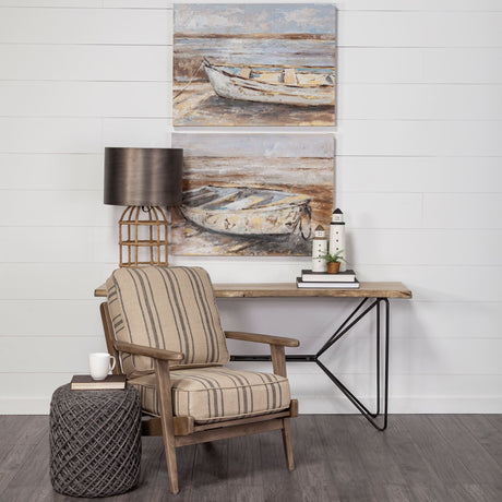Abner (Large) White Wooden Coastal Lighthouse by Mercana at Eve Furniture