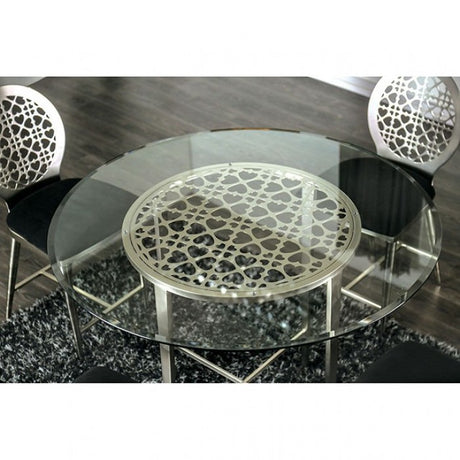 Abner Silver Counter Height Table by Furniture of America at Eve Furniture