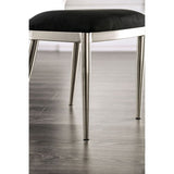 Abner Silver/Black Side Chair Set of 2