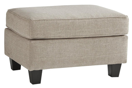 Abney Driftwood Ottoman by Ashley at Eve Furniture