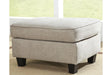 Abney Driftwood Ottoman by Ashley at Eve Furniture