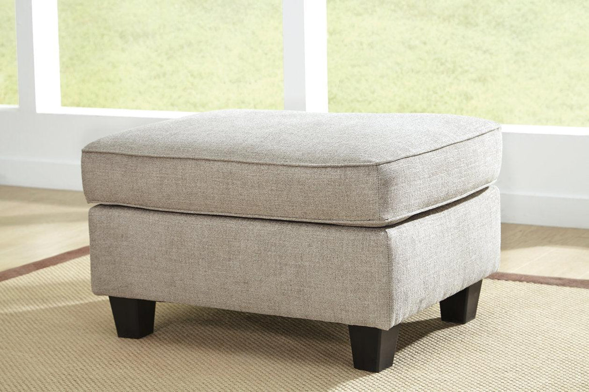 Abney Driftwood Ottoman by Ashley at Eve Furniture