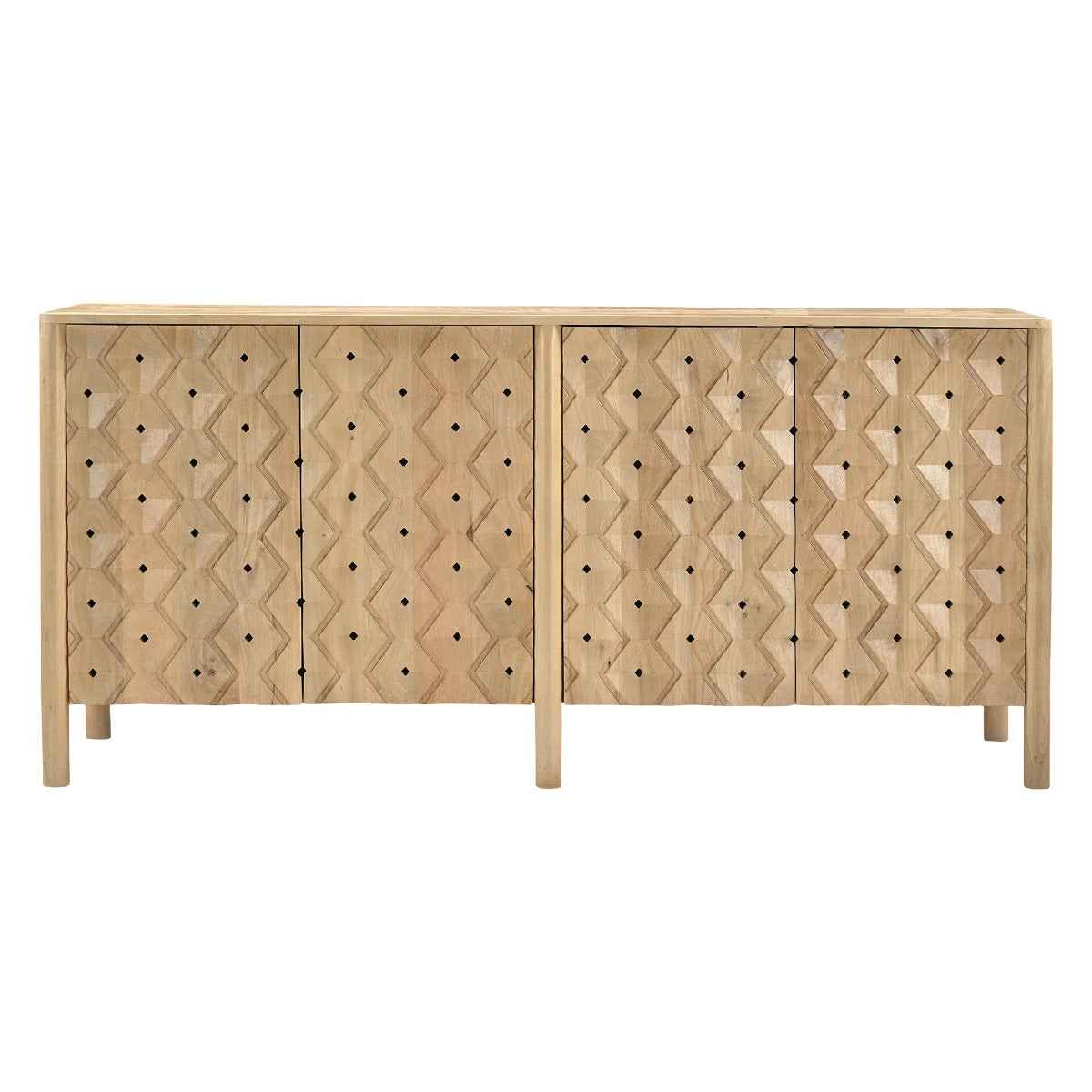 Abra 72" Four Door Sideboard in Light Mango by Home Trends & Design at Eve Furniture