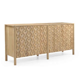 Abra 72" Four Door Sideboard in Light Mango by Home Trends & Design at Eve Furniture
