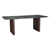 Abstract 82" Dining Table in Marble and Dark Mango Base by Home Trends & Design at Eve Furniture