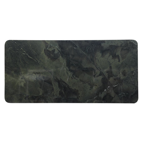Abstract 82" Dining Table in Marble and Dark Mango Base by Home Trends & Design at Eve Furniture