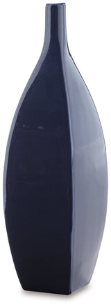 Abtinson Navy Vase by Ashley at Eve Furniture