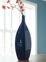 Abtinson Navy Vase by Ashley at Eve Furniture