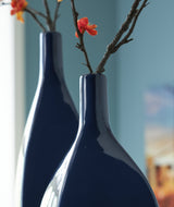 Abtinson Navy Vase by ASHLEY FURNITURE at Eve Furniture