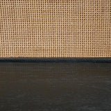 Abyard Black/Natural Bookcase by Ashley at Eve Furniture