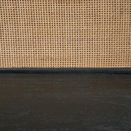 Abyard Black/Natural Bookcase by Ashley at Eve Furniture