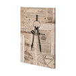 Academic Drafters Compass Illustration by Mercana Studio a Hand Embellished Textured Canvas by Mercana at Eve Furniture