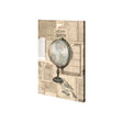 Academic Globe Illustration by Mercana Studio a Hand Embellished Textured Canvas by Mercana at Eve Furniture