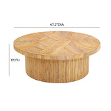 Acadia Rattan Coffee Table by TOV Furniture at Eve Furniture