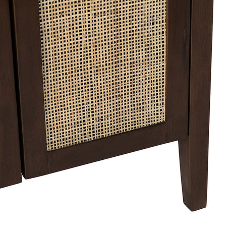 Acadian Brown Six-Door Cabinet by Crestview at Eve Furniture