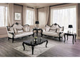 Acapulco Black/Off-White Sofa & Loveseat by Furniture of America at Eve Furniture
