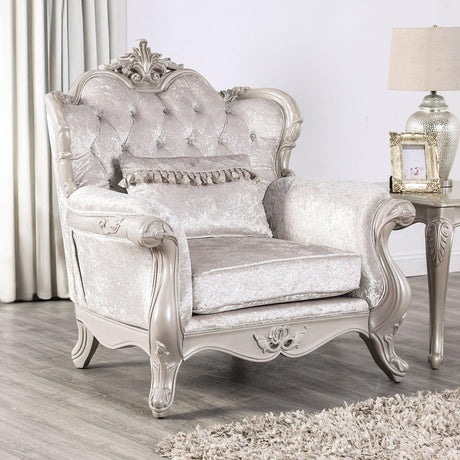 Acapulco Off-White Chair by Furniture of America at Eve Furniture