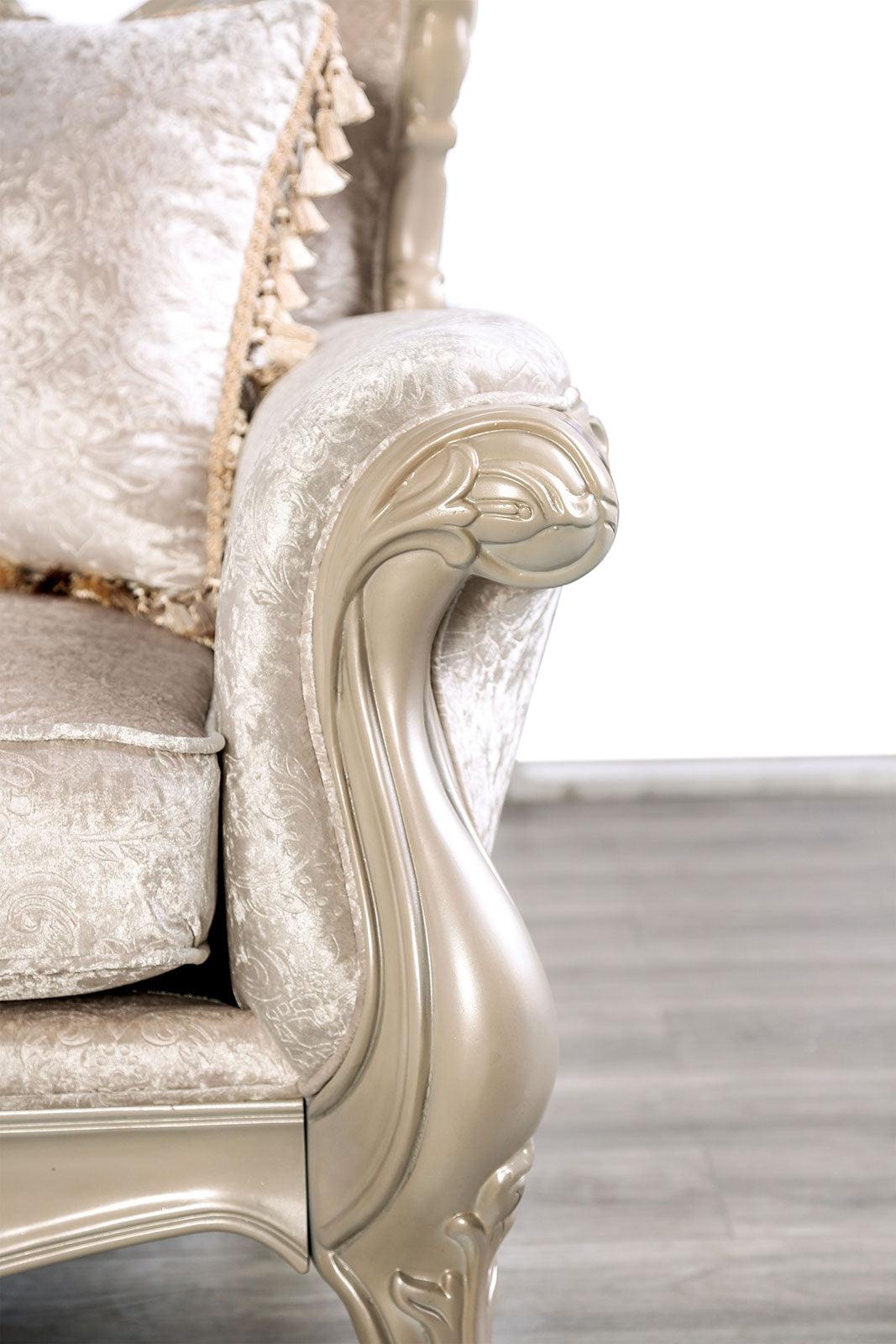 Acapulco Off-White Loveseat by Furniture of America at Eve Furniture