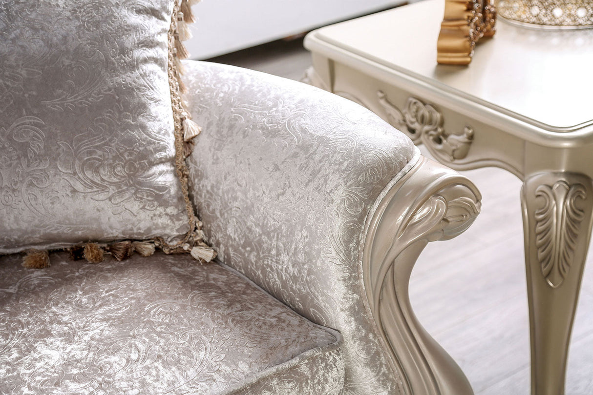 Acapulco Off-White Sofa & Loveseat by Furniture of America at Eve Furniture