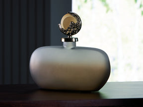 Acario Taupe/Gold Finish Jar by ASHLEY FURNITURE at Eve Furniture